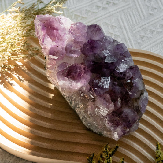Amethyst Rutilated Cluster - The Moon